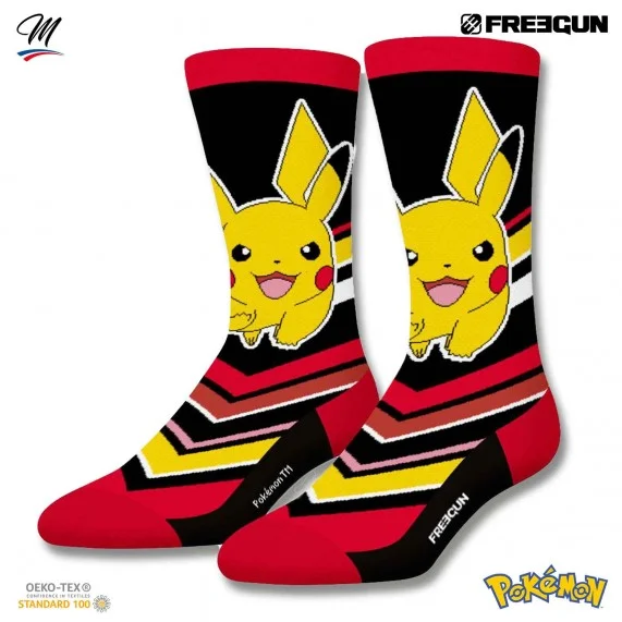 Juego de 2 pares de calcetines Pokemon para hombre (Calcetines de fantasía) Freegun chez FrenchMarket