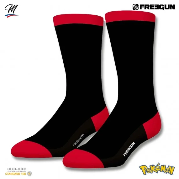 Lot de 2 paires de Chaussettes Homme "Pokemon" (Chaussettes fantaisies) Freegun chez FrenchMarket