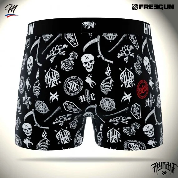 Boxer Mann Rock & Tattoo "HYRAW" (Boxershorts) Freegun auf FrenchMarket