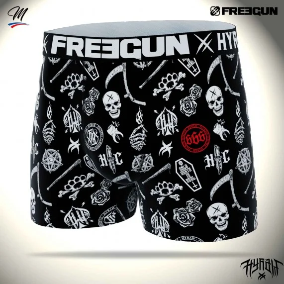 Boxer Mann Rock & Tattoo "HYRAW" (Boxershorts) Freegun auf FrenchMarket