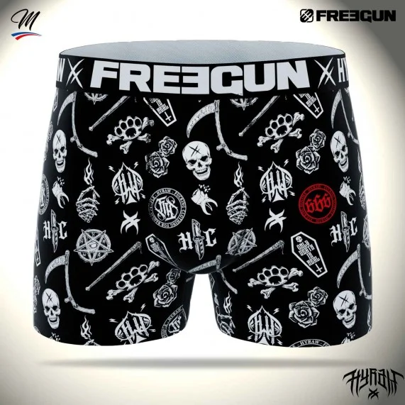 Boxer Mann Rock & Tattoo "HYRAW" (Boxershorts) Freegun auf FrenchMarket