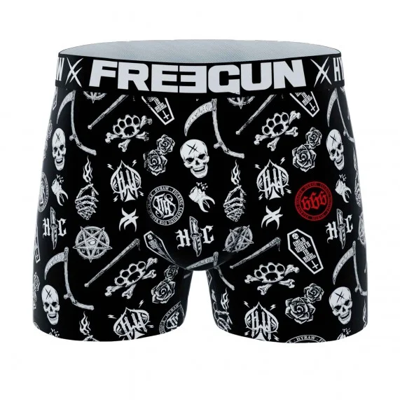 Boxer Mann Rock & Tattoo "HYRAW" (Boxershorts) Freegun auf FrenchMarket