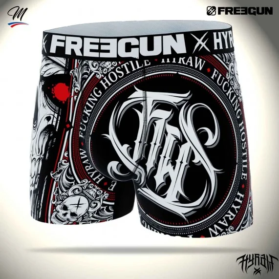 Boxer Mann Rock & Tattoo "HYRAW" (Boxershorts) Freegun auf FrenchMarket