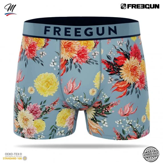 Boxer de algodón "Premium Signature Flowers" para hombre (Boxers) Freegun chez FrenchMarket