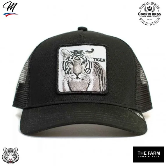 Kid's Cap Trucker TIGER - Weißer Tiger (Kappen) Goorin Bros auf FrenchMarket