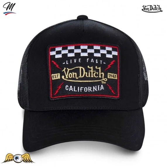 Casquette Enfant Trucker Motorcycles Live Fast (Casquettes) Von Dutch chez FrenchMarket