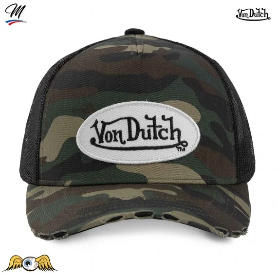 Berretto Trucker mimetico per bambini (Tappi) Von Dutch chez FrenchMarket