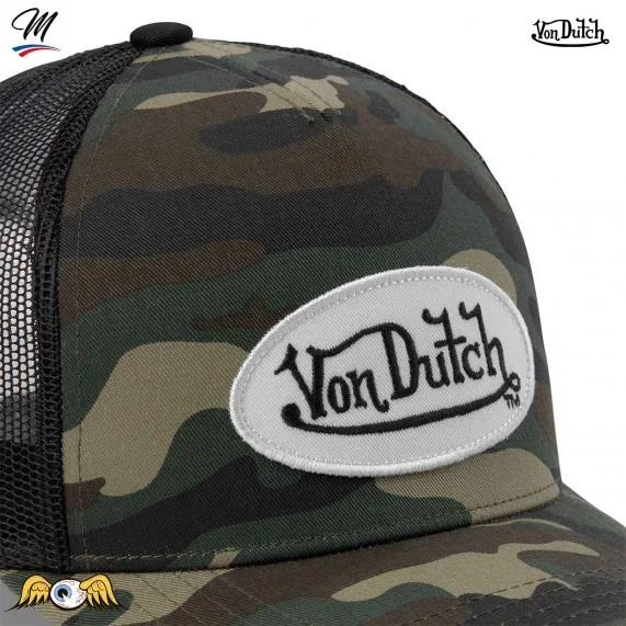 Berretto Trucker mimetico per bambini (Tappi) Von Dutch chez FrenchMarket