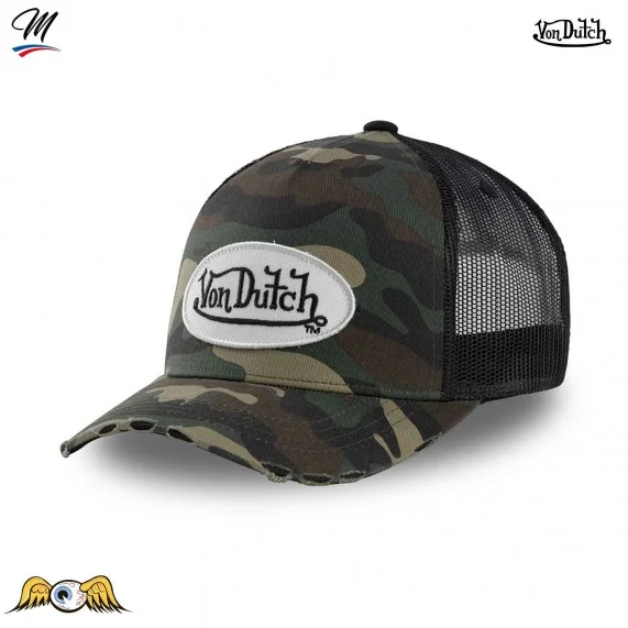 Berretto Trucker mimetico per bambini (Tappi) Von Dutch chez FrenchMarket