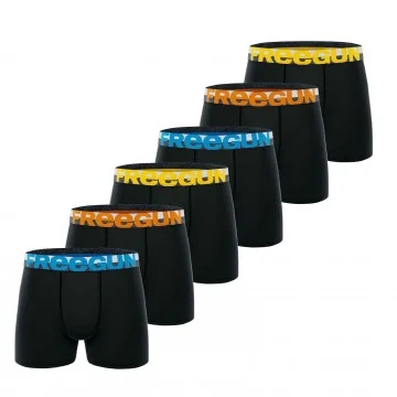 Lot de 6 Boxers Homme Coton "Dynamik Edition" (Lot boxers Homme) Freegun chez FrenchMarket