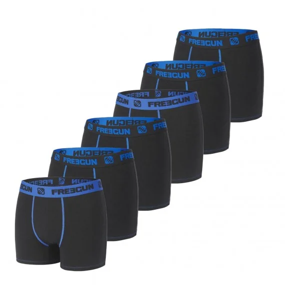 Pack of 6 Men's Cotton Boxers (Boxers) Freegun on FrenchMarket