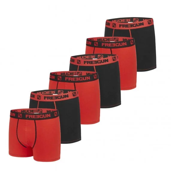 Paquete de 6 bóxers de algodón para hombre (Boxers) Freegun chez FrenchMarket