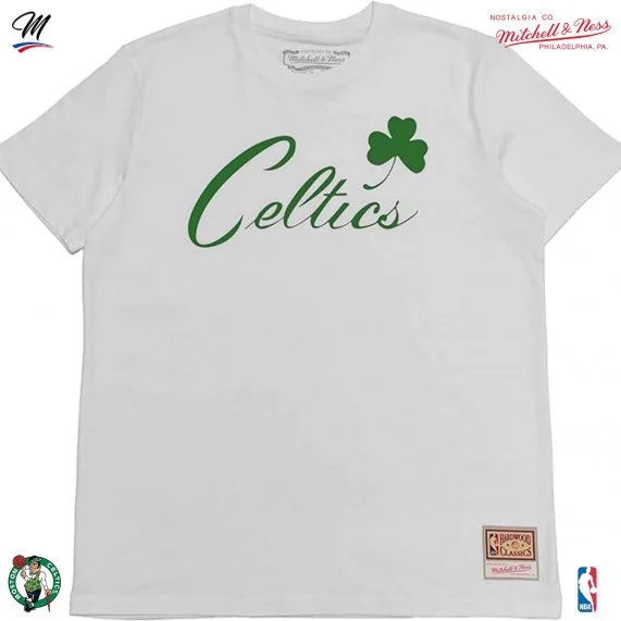 Maglietta Boston Celtics "NBA Team Logo (T Shirt) Mitchell & Ness chez FrenchMarket