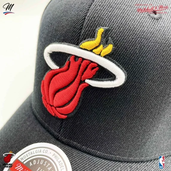 NBA Miami Heat "Top Spot Classic Red" Kappe (Cap) Mitchell & Ness auf FrenchMarket