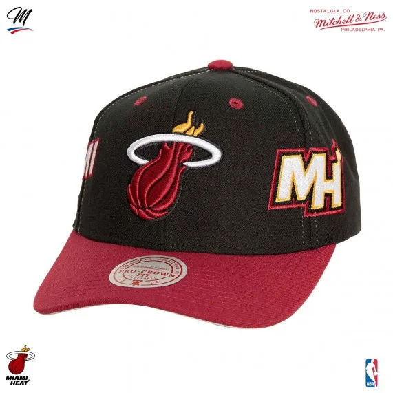 Casquette NBA Miami Heat HWC "Overbite" (Casquettes) Mitchell & Ness chez FrenchMarket