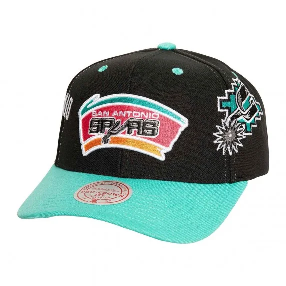 Gorra de la NBA San Antonio Spurs HWC "Overbite (Gorras) Mitchell & Ness chez FrenchMarket