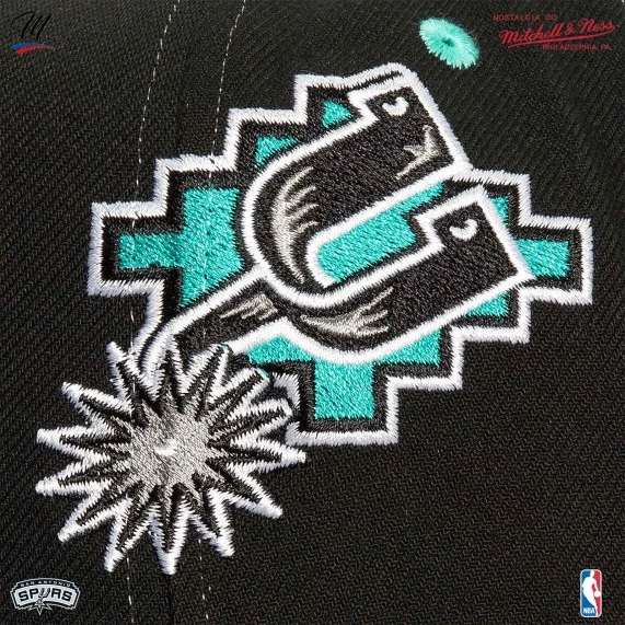 Cappello San Antonio Spurs HWC "Overbite" NBA (Cappellino) Mitchell & Ness chez FrenchMarket