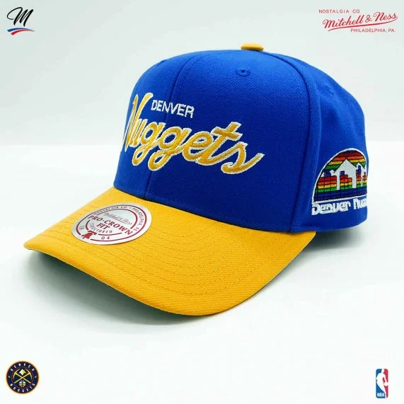 Cappellino NBA Denver Nuggets HWC "Team Script 2.0 (Cappellino) Mitchell & Ness chez FrenchMarket