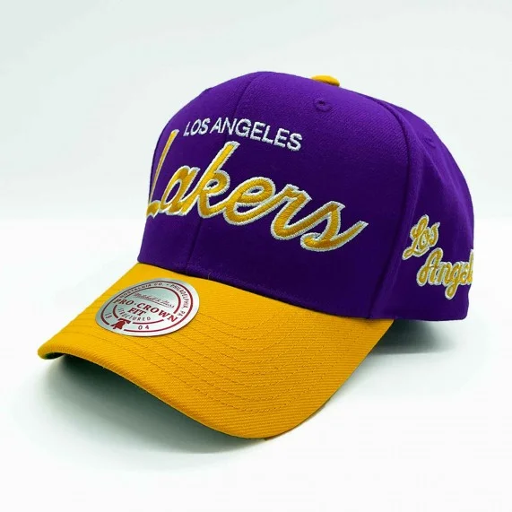 Cappellino NBA Los Angeles Lakers HWC "Team Script 2.0 (Cappellino) Mitchell & Ness chez FrenchMarket