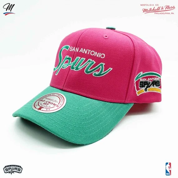 Gorra NBA San Antonio Spurs HWC "Team Script 2.0 (Gorras) Mitchell & Ness chez FrenchMarket