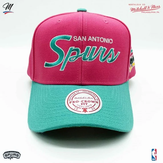 Cappellino NBA San Antonio Spurs HWC "Team Script 2.0 (Cappellino) Mitchell & Ness chez FrenchMarket