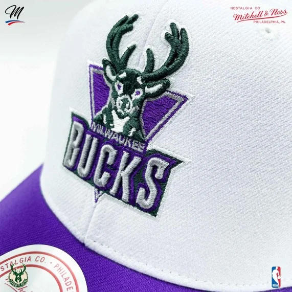 Cappello NBA Milwaukee Bucks HWC "Team 2 Tone 2.0 (Cappellino) Mitchell & Ness chez FrenchMarket