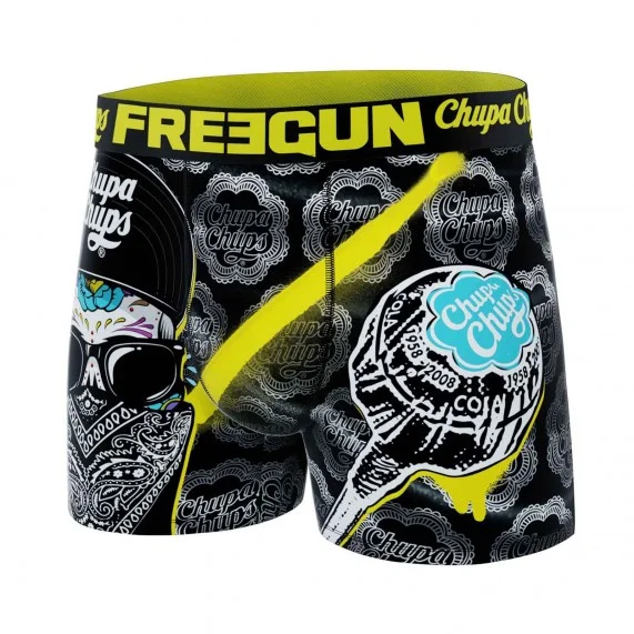 Boxer Homme Microfibre Skull "Chupa Chups" (Boxers Homme) Freegun chez FrenchMarket