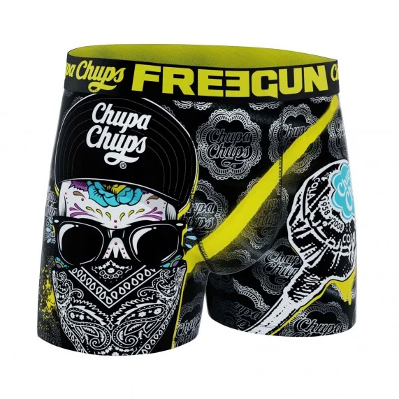 Boxer Homme Microfibre Skull "Chupa Chups" (Boxers Homme) Freegun chez FrenchMarket