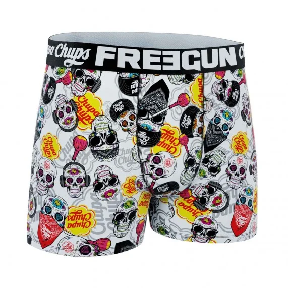 Boxer Homme Microfibre Skull "Chupa Chups" (Boxers Homme) Freegun chez FrenchMarket