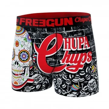 Schedel "Chupa Chups" Microvezel Boxer voor heren (Boksers) Freegun chez FrenchMarket