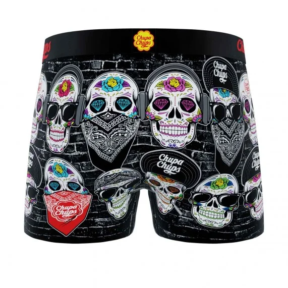 Boxer Mann Mikrofaser Skull "Chupa Chups" (Boxershorts) Freegun auf FrenchMarket