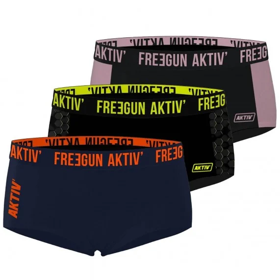 3er-Pack Boxershorts Women AKTIV Sport Fluo (Boxers - Höschen) Freegun auf FrenchMarket