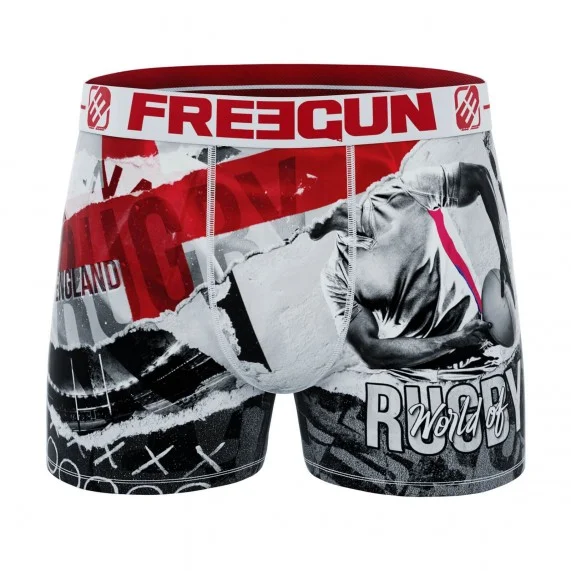 Set van 4 eersteklas Rugby World Cup boxershorts voor jongens (Jongensboxershort) Freegun chez FrenchMarket