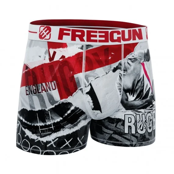 Set van 4 eersteklas Rugby World Cup boxershorts voor jongens (Jongensboxershort) Freegun chez FrenchMarket