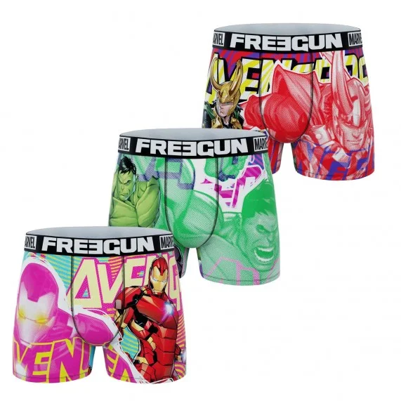 Lot de 3 Boxers Garçon Marvel Avengers (Lot boxers Garçon) Freegun chez FrenchMarket