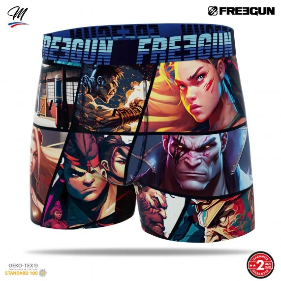 Set di 4 boxer "Manga Video Game" da uomo (Boxer da uomo) Freegun chez FrenchMarket