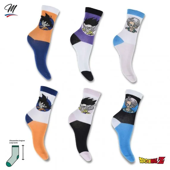 Lot de 6 Paires de Chaussettes Garçon Dragon Ball Z (Fantaisies) French Market chez FrenchMarket