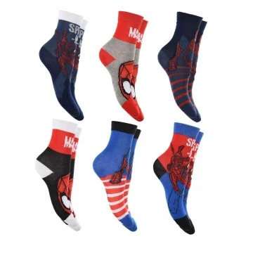 6 Pares de Calcetines MARVEL Spider-Man Niño (Fantasías) French Market chez FrenchMarket