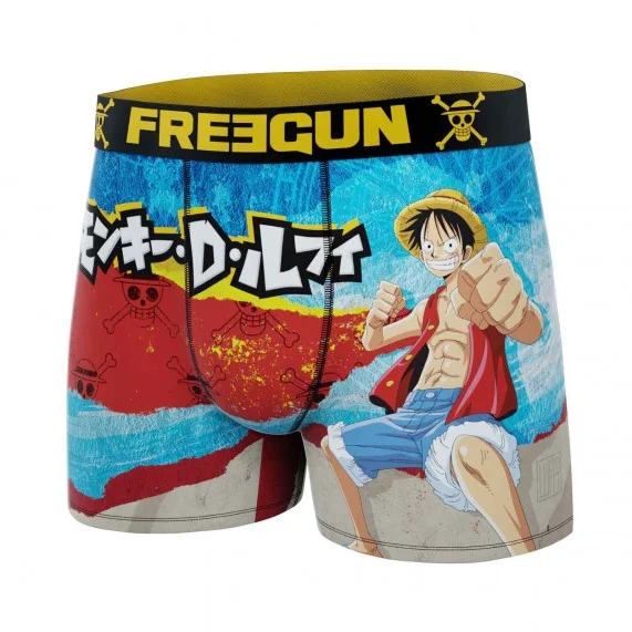 Set van 3 "One Piece" Microvezel Boxershorts voor mannen (Herenboxershorts) Freegun chez FrenchMarket