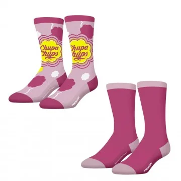 Lote de 2 pares de calcetines "Chupa Chups" para mujer (Calcetines) Freegun chez FrenchMarket