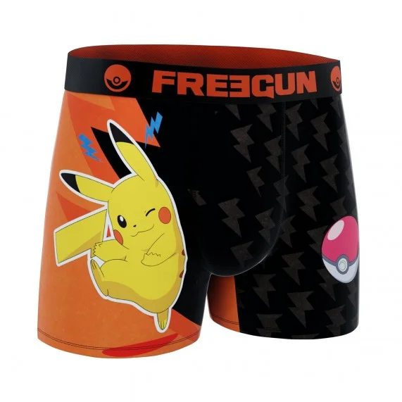 Boxer Garçon Pokemon "Pikachu 2024" (Boxers) Freegun chez FrenchMarket