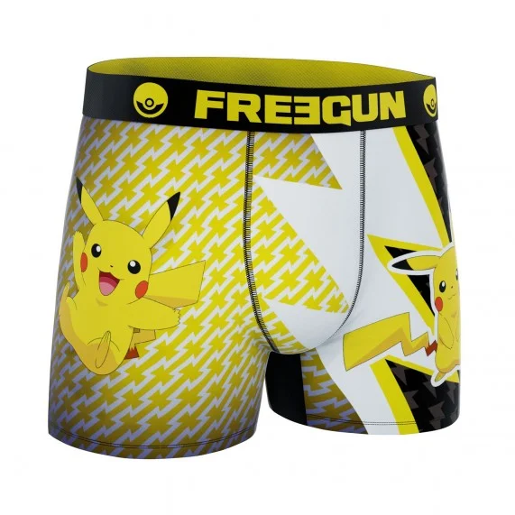 Set van 4 Pokemon Pikachu Jongens Boxershorts (Jongensboxershort) Freegun chez FrenchMarket