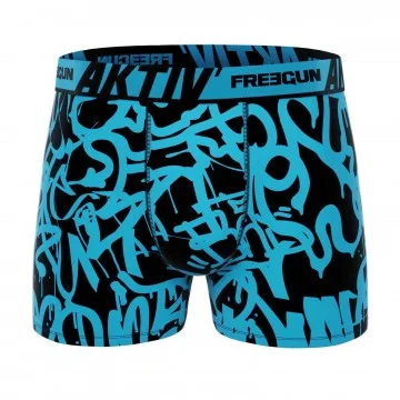 Boxer Homme Coton AKTIV Sport "Graffiti" (Boxers Homme) Freegun chez FrenchMarket