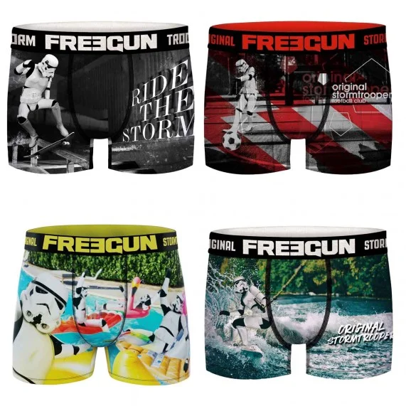 Juego de 4 bóxers Stormtrooper para hombre (Calzoncillos para hombre) Freegun chez FrenchMarket