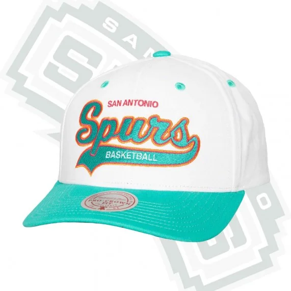 Cappellino NBA San Antonio Spurs "Tail Sweep Pro (Cappellino) Mitchell & Ness chez FrenchMarket