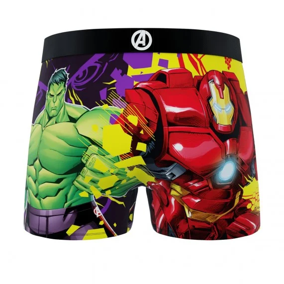 Boxershorts, Jungen Marvel Avengers Hulk & Iron Man (Boxer) Freegun auf FrenchMarket