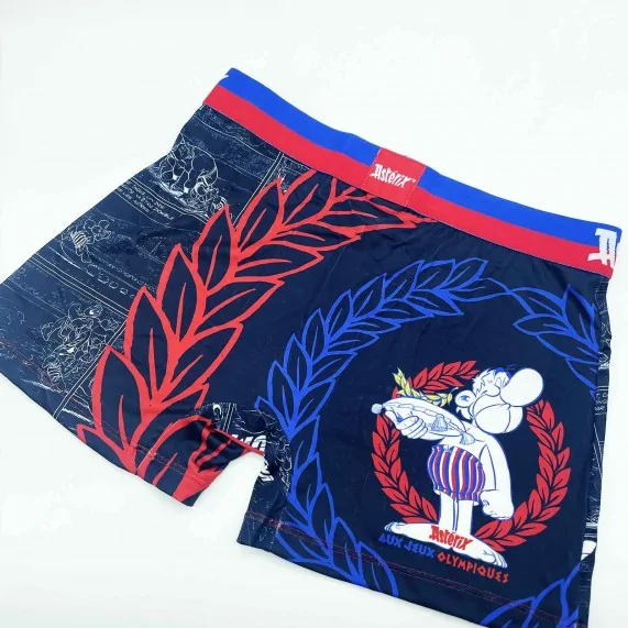 Boxer Homme Microfibre "Astérix aux Jeux Olympiques" (Boxers Homme) Freegun chez FrenchMarket