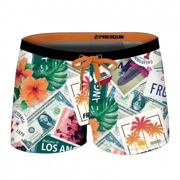 Costume da bagno da uomo "Los Angeles California (Boxer) Freegun chez FrenchMarket