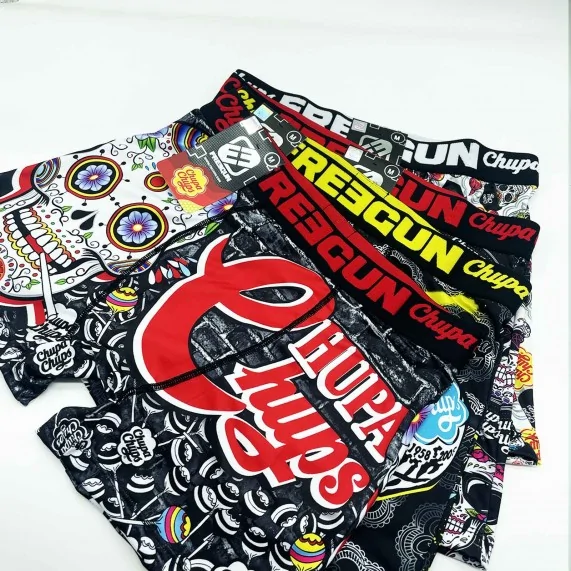 Lot de 4 Boxers Homme "Chupa Chups" (Lot boxers Homme) Freegun chez FrenchMarket