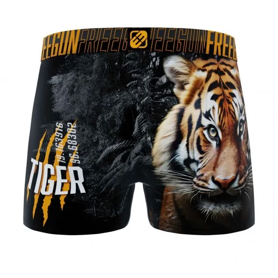 Boxer Mann Mikrofaser "Wilde Tiere" (Boxershorts) Freegun auf FrenchMarket